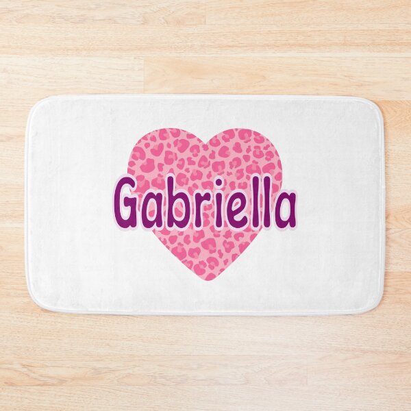 Item preview, Gabriella Name Pink Leopard Heart  designed and sold by Jeallan Designs.
