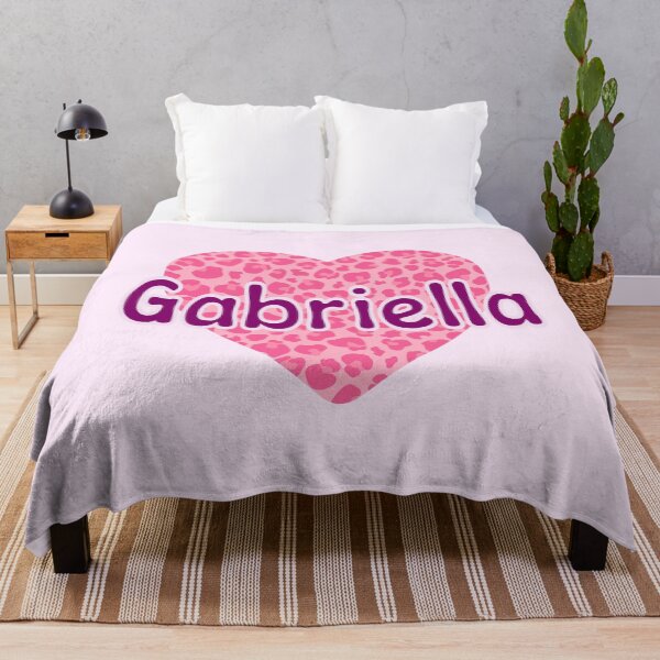 Item preview, Gabriella Name Pink Leopard Heart designed and sold by Jeallan Designs.