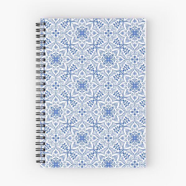 Item preview, Blue and White Ornamental Damask Seamless Pattern designed and sold by katyasuresh.