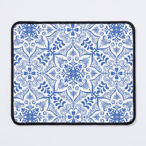 Item preview, Blue and White Ornamental Damask Seamless Pattern designed and sold by katyasuresh.
