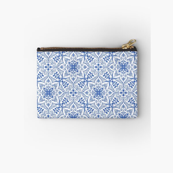 Item preview, Blue and White Ornamental Damask Seamless Pattern designed and sold by katyasuresh.
