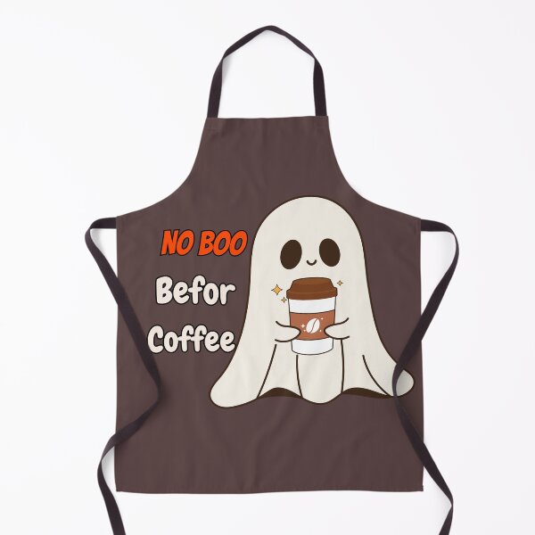 Item preview, No Boo Before Coffee – Funny Coffee Ghost designed and sold by By-soso.
