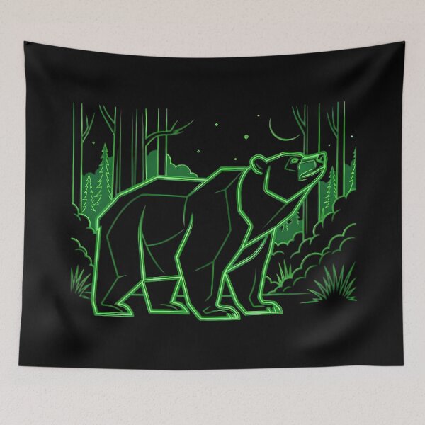 Item preview, Neon Forest Bear designed and sold by Linework Studio.