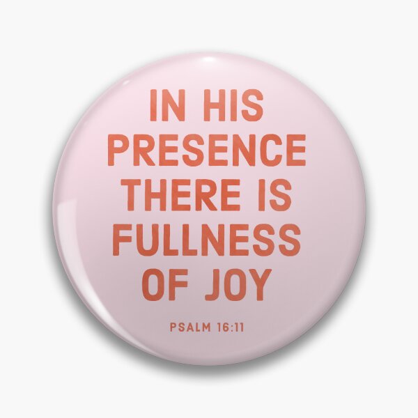 Item preview, In His Presence There Is Fullness of Joy, Psalm 16:11, Christian Art, Jesus Art, Christian Typography (Orange/Pink) designed and sold by GracefullyMadeC.