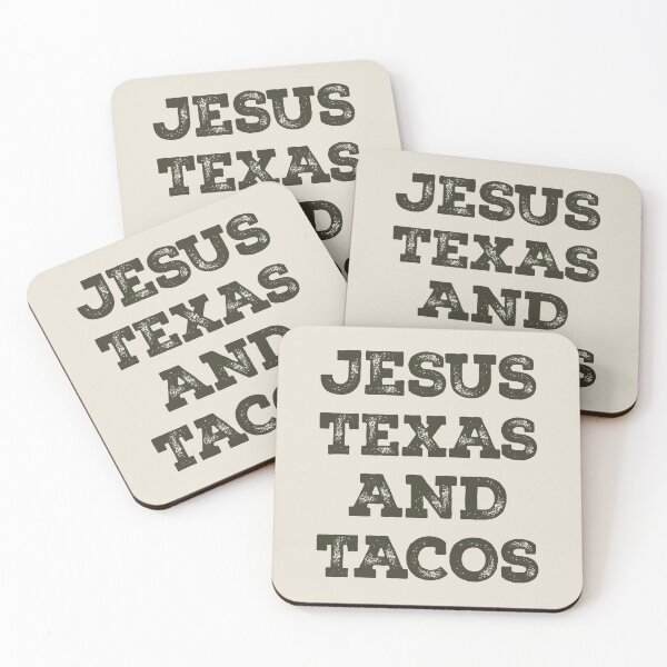 Item preview, Jesus Texas And Tacos, Christian Art, Jesus Art, Christian Typography (Brown/Beige) designed and sold by GracefullyMadeC.