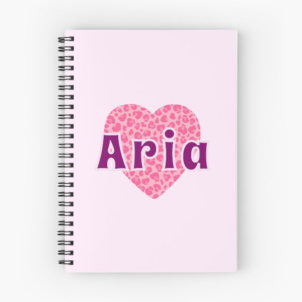 Item preview, Aria Name Pink Leopard Heart  designed and sold by Jeallan Designs.