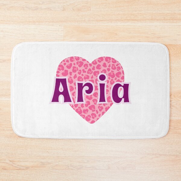 Item preview, Aria Name Pink Leopard Heart  designed and sold by Jeallan Designs.