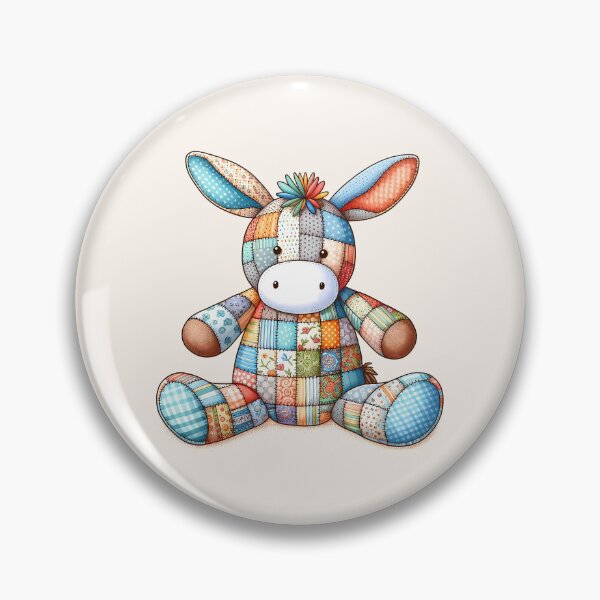 Item preview, Colorful Donkey - Patchwork Animal designed and sold by PawPrintStyles.