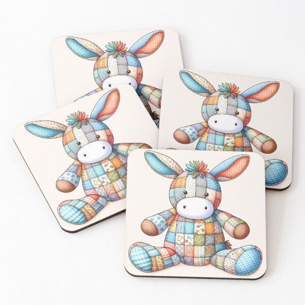 Item preview, Colorful Donkey - Patchwork Animal designed and sold by PawPrintStyles.