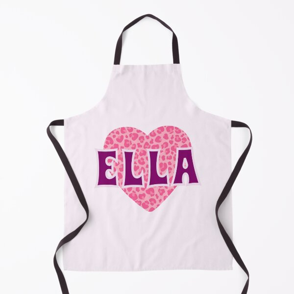 Item preview, Ella Name Pink Leopard Heart designed and sold by Jeallan Designs.