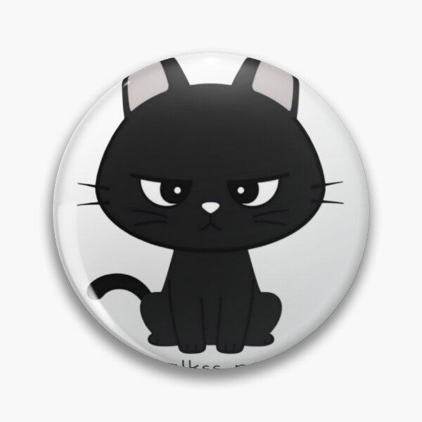 Item preview, Grumpy Black Cat – Out of Meows designed and sold by Ommash.
