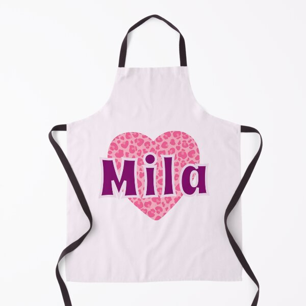 Item preview, Mila Name Pink Leopard Heart designed and sold by Jeallan Designs.