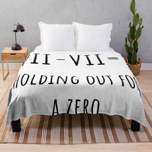 Item preview, Holding Out For a Zero Roman Numerals - Maths Humour designed and sold by DoingMaths.