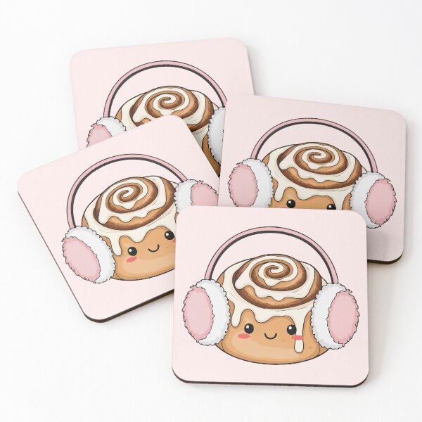 Item preview, Cinnamon roll wearing earmuffs designed and sold by Amir Faysal.