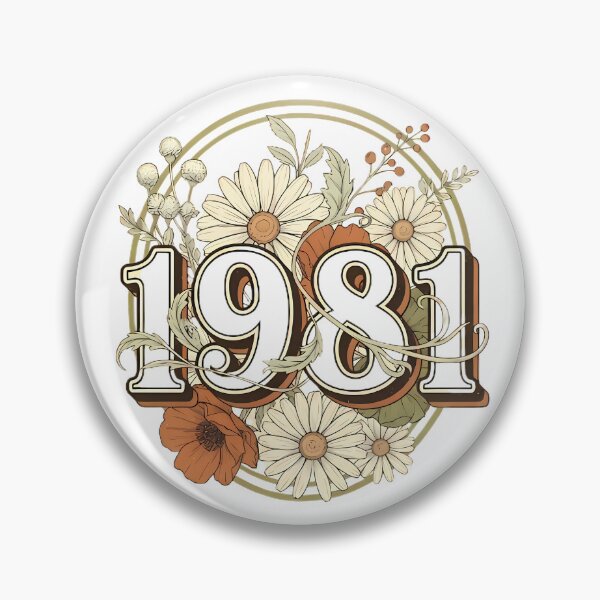 Item preview, Vintage Floral 1981 designed and sold by Linework Studio.