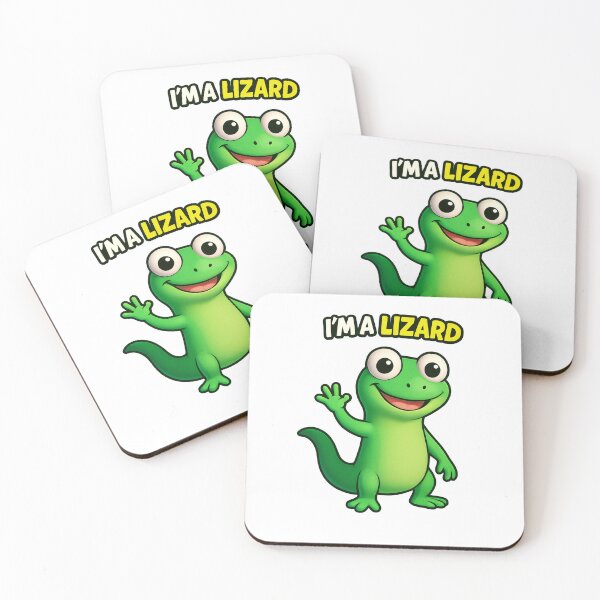 Item preview, Cute Cartoon Lizard Sticker | Fun Animal Design I’m a Lizard designed and sold by apppilot.
