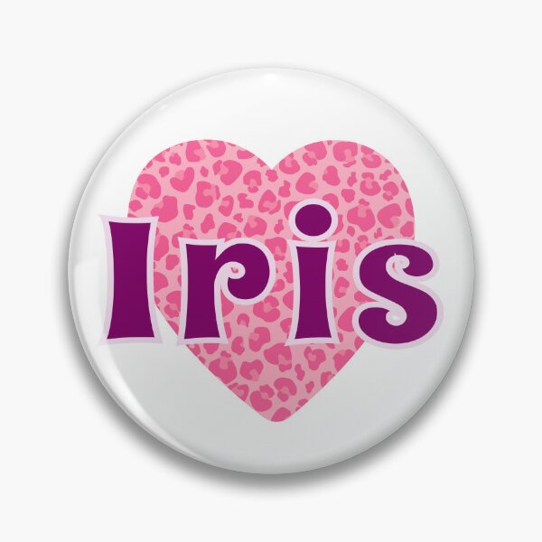 Item preview, Iris Name Pink Leopard Heart  designed and sold by Jeallan Designs.