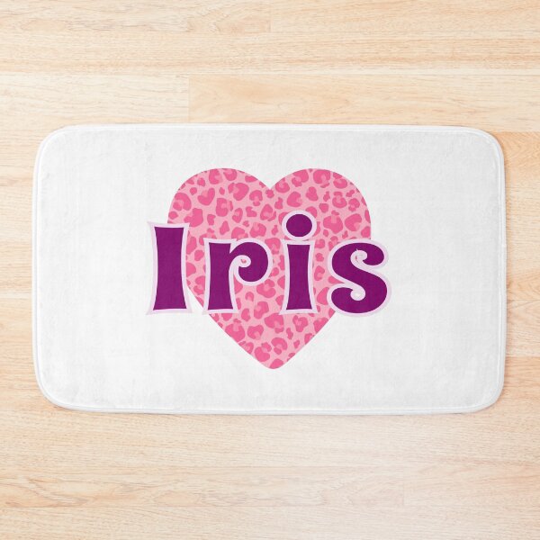 Item preview, Iris Name Pink Leopard Heart  designed and sold by Jeallan Designs.