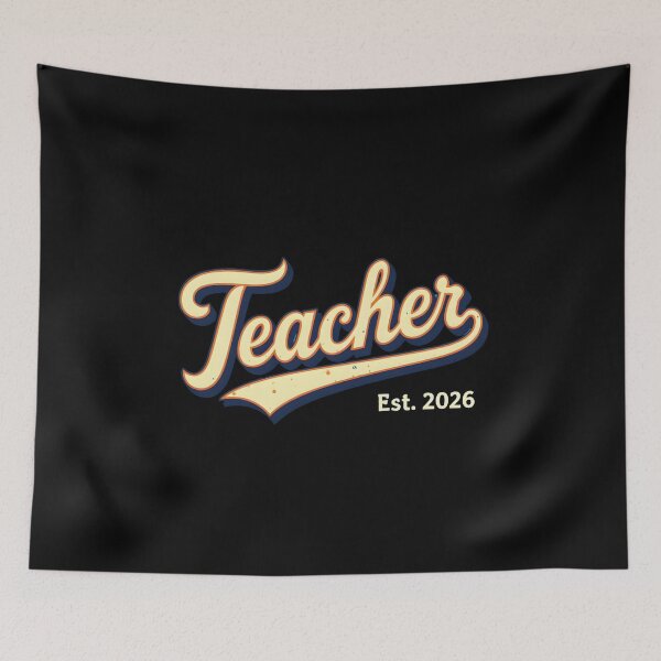Item preview, Teacher Est. 2026 Vintage Script Design designed and sold by RhondaLily.