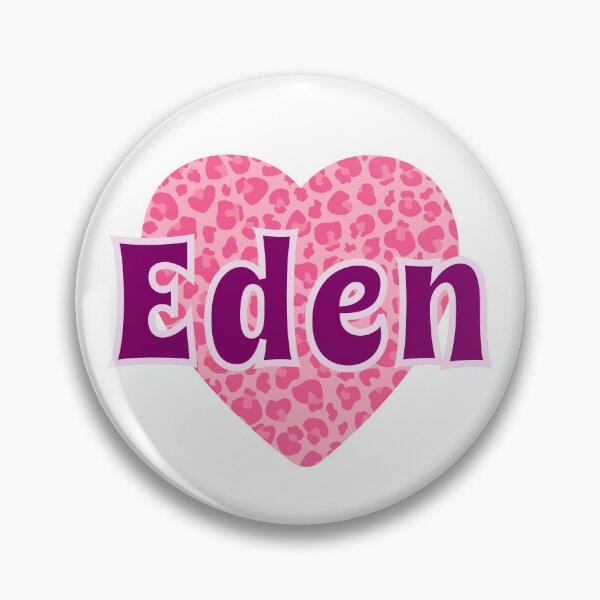 Item preview, Eden Name Pink Leopard Heart  designed and sold by Jeallan Designs.