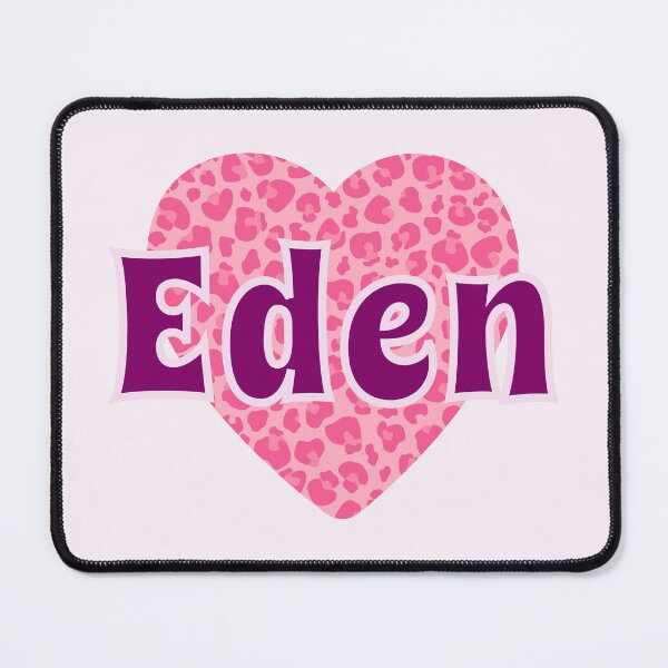 Item preview, Eden Name Pink Leopard Heart designed and sold by Jeallan Designs.