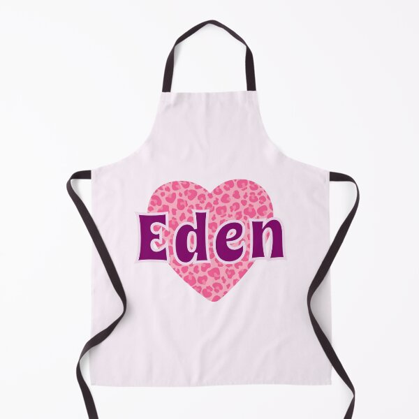 Item preview, Eden Name Pink Leopard Heart designed and sold by Jeallan Designs.