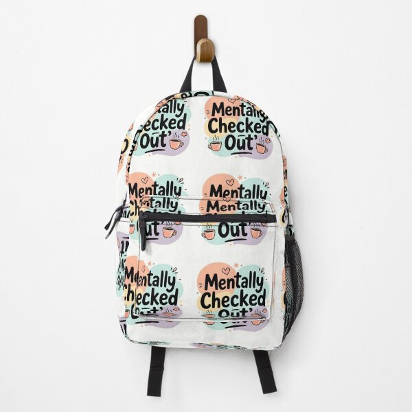 Item preview, Mentally Checked Out – Funny Coffee & Burnout Quote Design designed and sold by artmanikin.