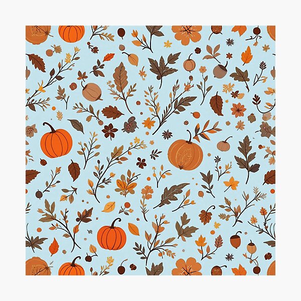 Item preview, A whimsical autumn pattern designed and sold by Merrylands Artshop.