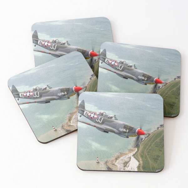 Item preview, American Spitfire over Beachy Head, Sussex, UK. designed and sold by AimHighPhotos.