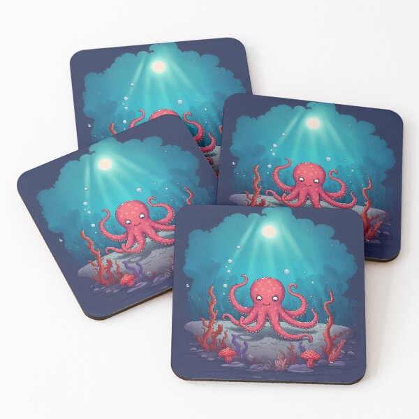 Item preview, Smiling Octopus Under the Sea designed and sold by Whimsical Hug.