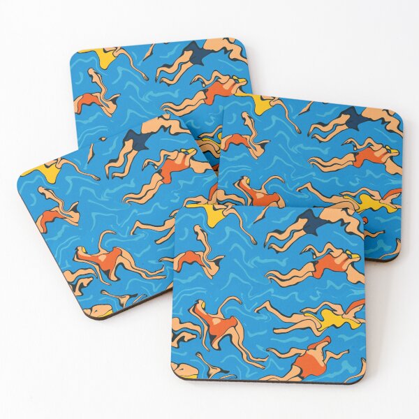 Item preview, Swimmers in distorted water designed and sold by Sigtrix.