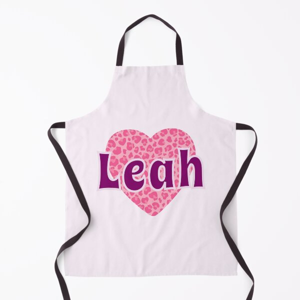 Item preview, Leah Name Pink Leopard Heart  designed and sold by Jeallan Designs.