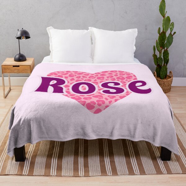 Item preview, Rose Name Pink Leopard Heart  designed and sold by Jeallan Designs.