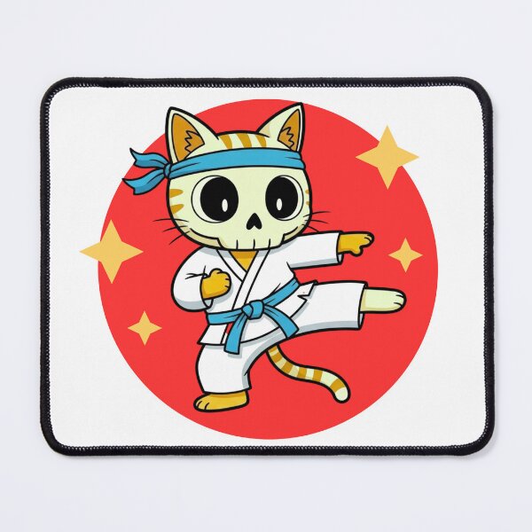 Item preview, Funny Karate Cat Cute Martial Arts Cartoon Design designed and sold by MotivaChic.