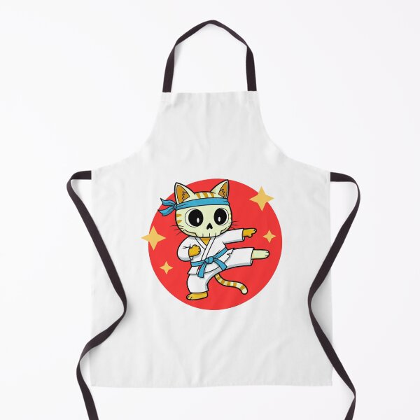 Item preview, Funny Karate Cat Cute Martial Arts Cartoon Design designed and sold by MotivaChic.