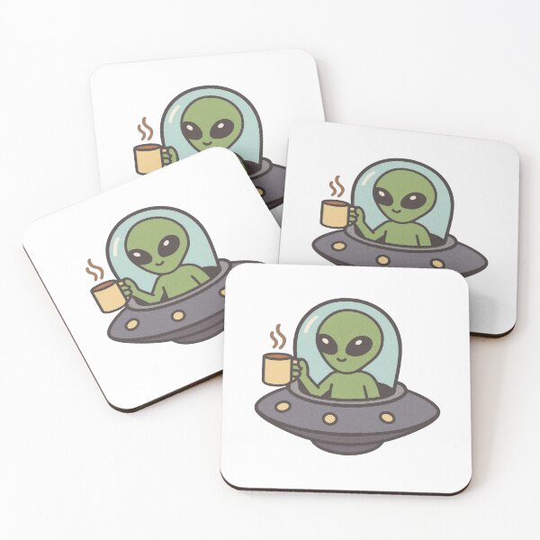 Item preview,  Alien UFO Coffee Mug Sticker designed and sold by champkppwc.