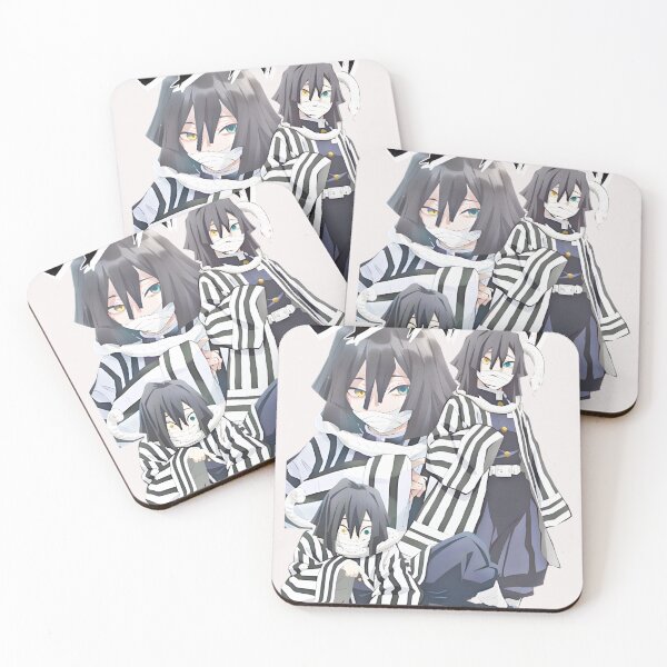 Item preview, Iguro Obanai Anime Art: Snake Character with Unique Eyes & Striped Attire designed and sold by CarmelitaJoanie.