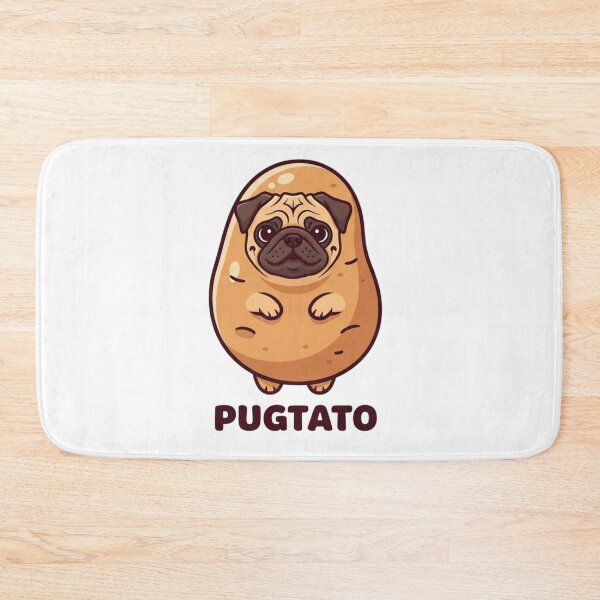 Item preview, dorable Pugtato Cartoon Funny Pug Potato Mashup designed and sold by MotivaChic.