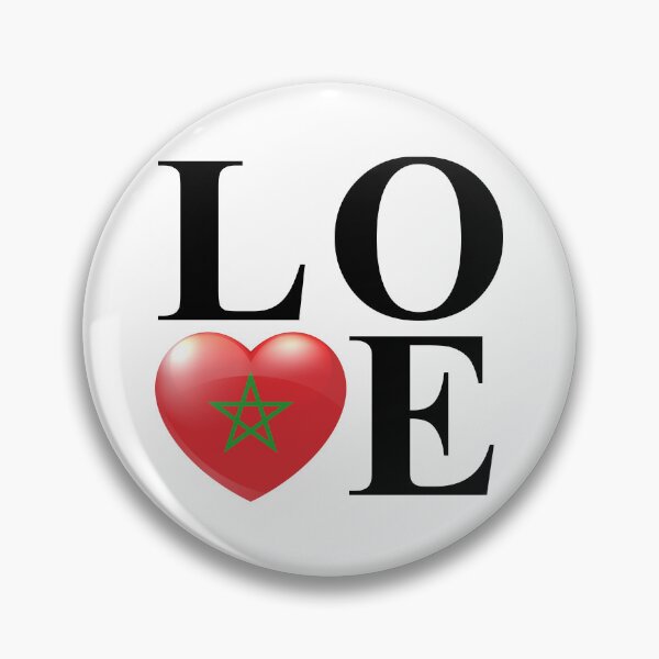 Item preview, I Love Morocco Heart Design – Moroccan Pride Travel Souvenir Gift designed and sold by artworkathome.