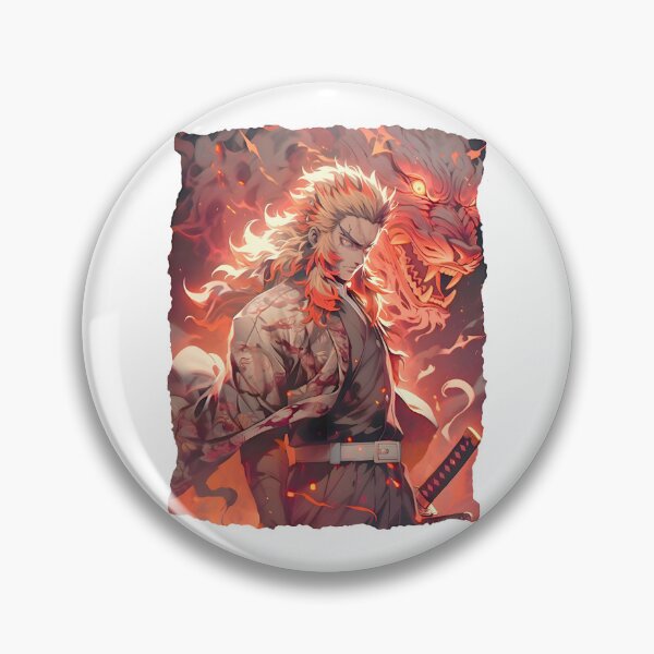 Artikelvorschau, Episches Anime-Design mit Flammenkrieger und feuriger Bestie entworfen und verkauft von CarmelitaJoanie.
