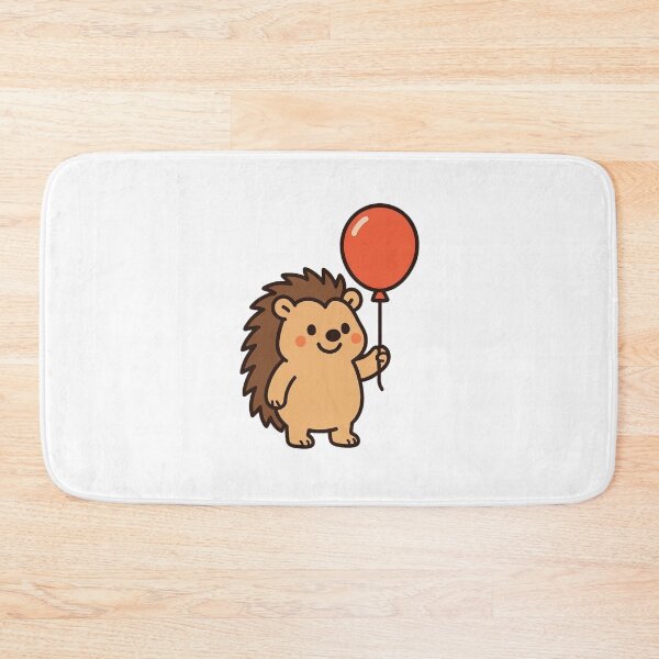 Artikelvorschau, Cartoon-Igel mit einem Ballon – Niedlicher, skurriler Tier-Cartoon entworfen und verkauft von Confuzz1ed.