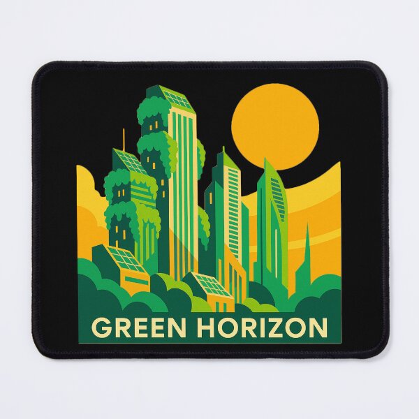 Item preview, Solarpunk Skyline – Green Horizon Cityscape designed and sold by FTS-Studio.