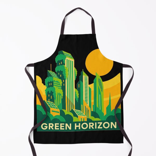 Item preview, Solarpunk Skyline – Green Horizon Cityscape designed and sold by FTS-Studio.