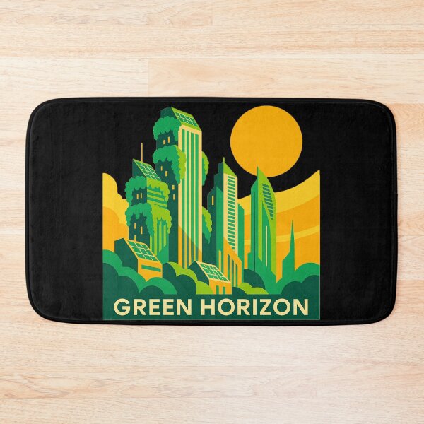 Item preview, Solarpunk Skyline – Green Horizon Cityscape designed and sold by FTS-Studio.