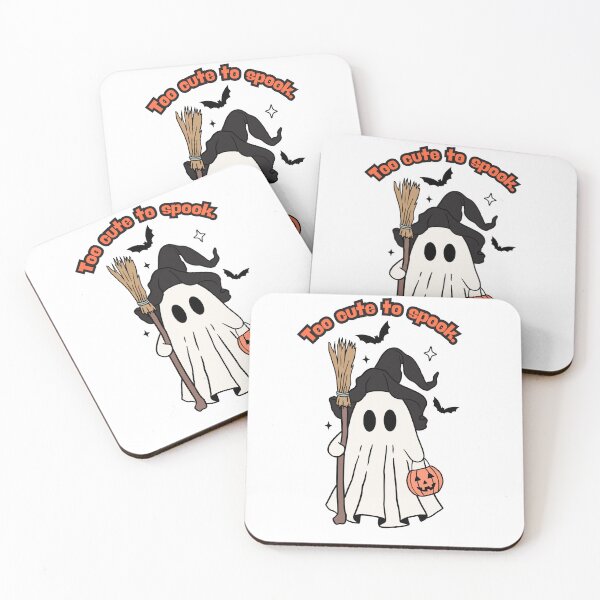 Item preview, Too Cute to Spook and ghost reading cute designed and sold by pinokio@25.