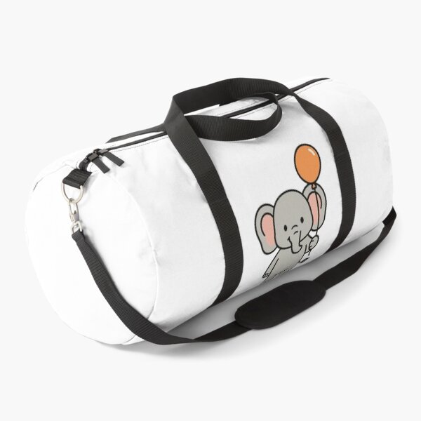 Item preview, Cartoon Elephant with a Balloon – Funny Cute Animal Cartoon designed and sold by Confuzz1ed.