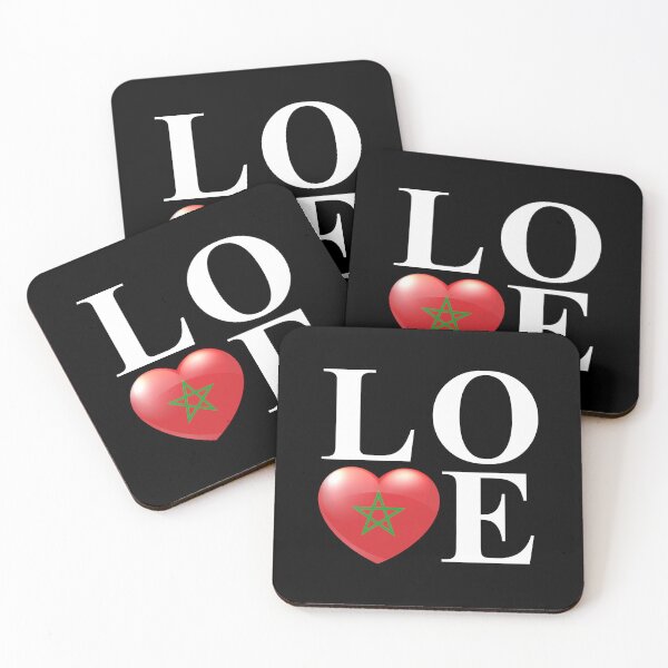 Item preview, I Love Morocco Heart Design – Moroccan Pride Travel Souvenir Gift designed and sold by artworkathome.