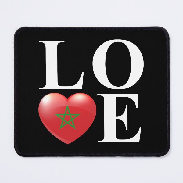 Item preview, I Love Morocco Heart Design – Moroccan Pride Travel Souvenir Gift designed and sold by artworkathome.