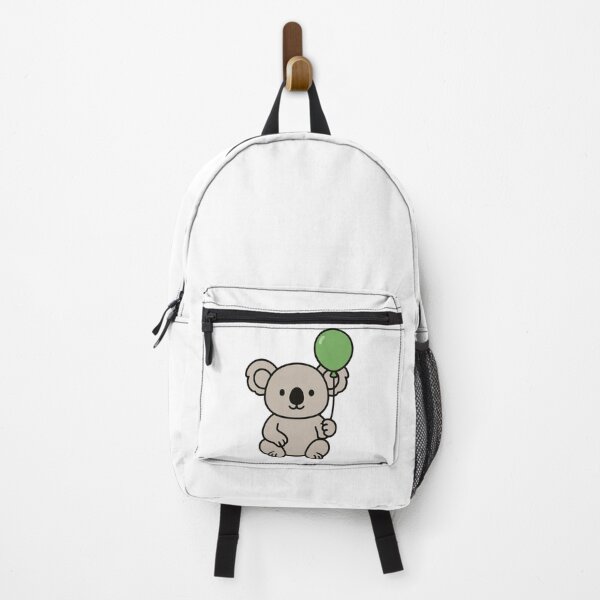 Item preview, Cartoon Koala with a Green Balloon – Cute Playful Animal Cartoon designed and sold by Confuzz1ed.