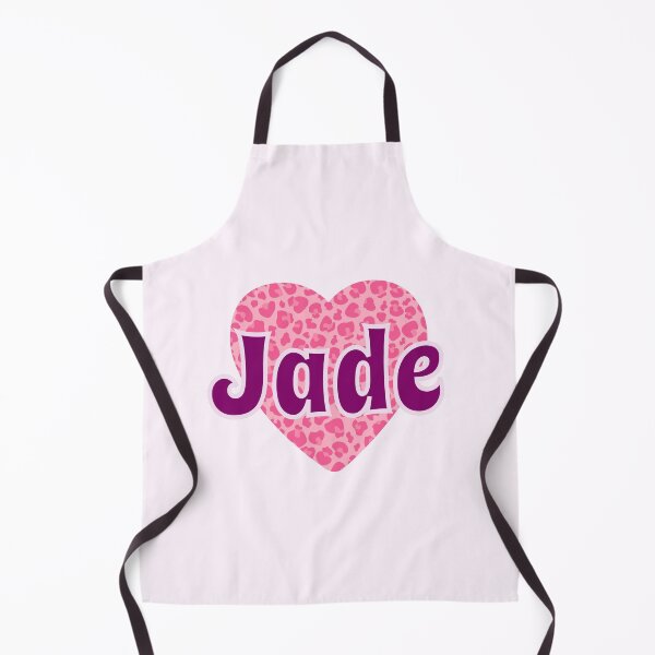Item preview, Jade Name Pink Leopard Heart designed and sold by Jeallan Designs.